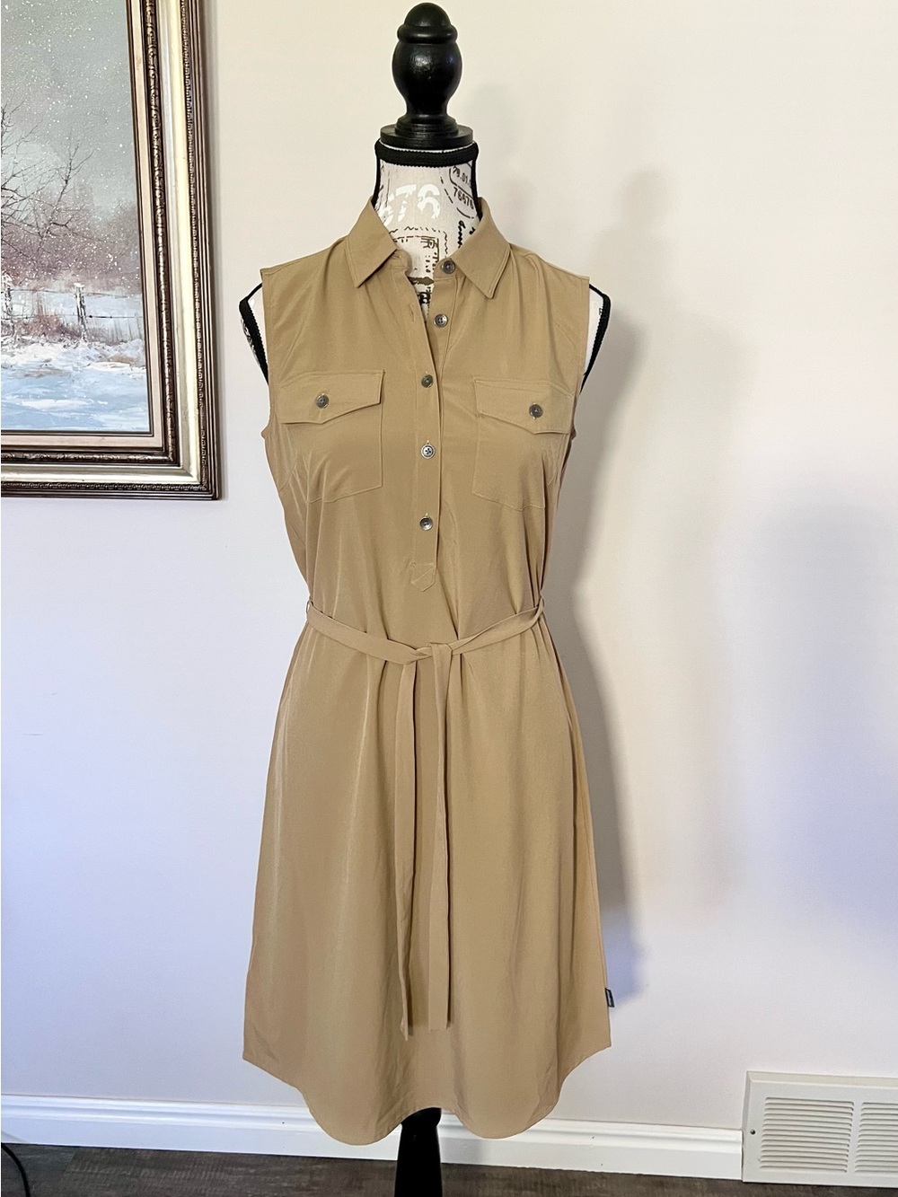 Eddie Bauer Sleeveless Shirt Dress